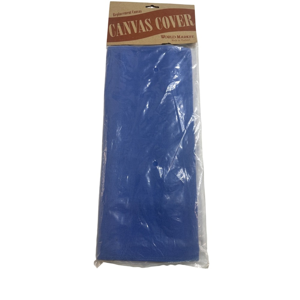 World Market Blue Replacement Canvas Cover for Directors Chair 10220133563-2279